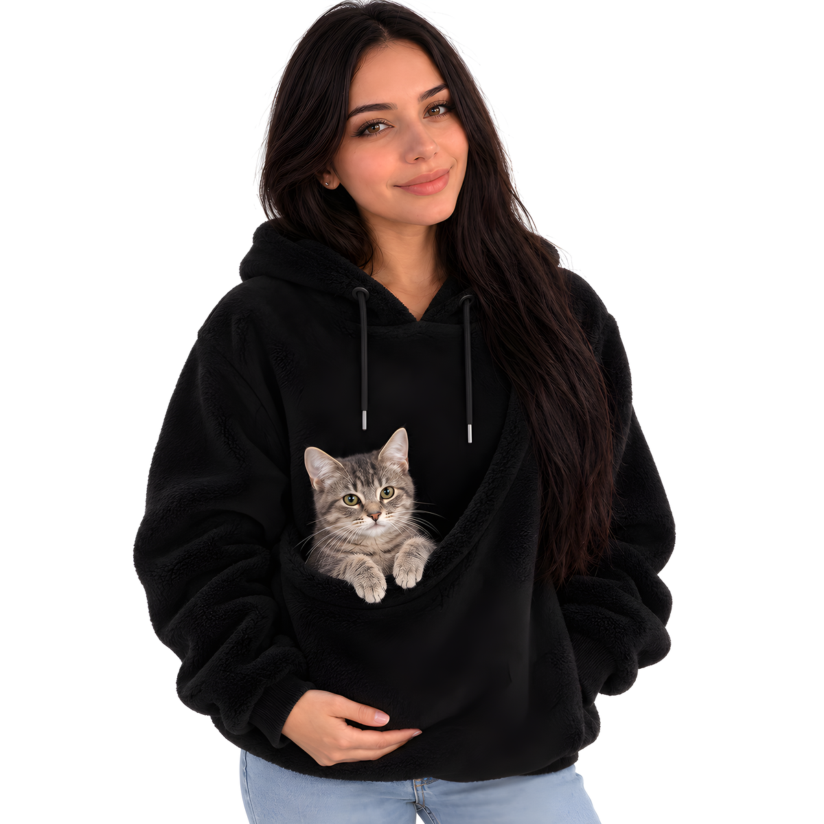 Sudadera canguro para llevar a tu gato