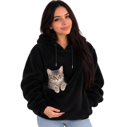 Sudadera canguro para llevar a tu gato