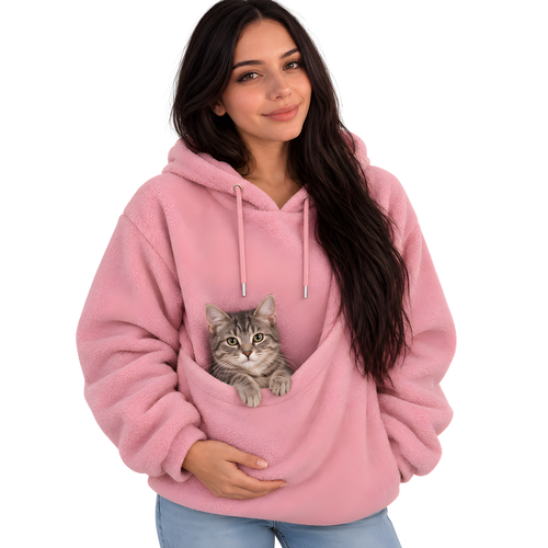 Sudadera canguro para llevar a tu gato