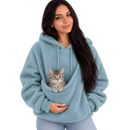 Sudadera canguro para llevar a tu gato