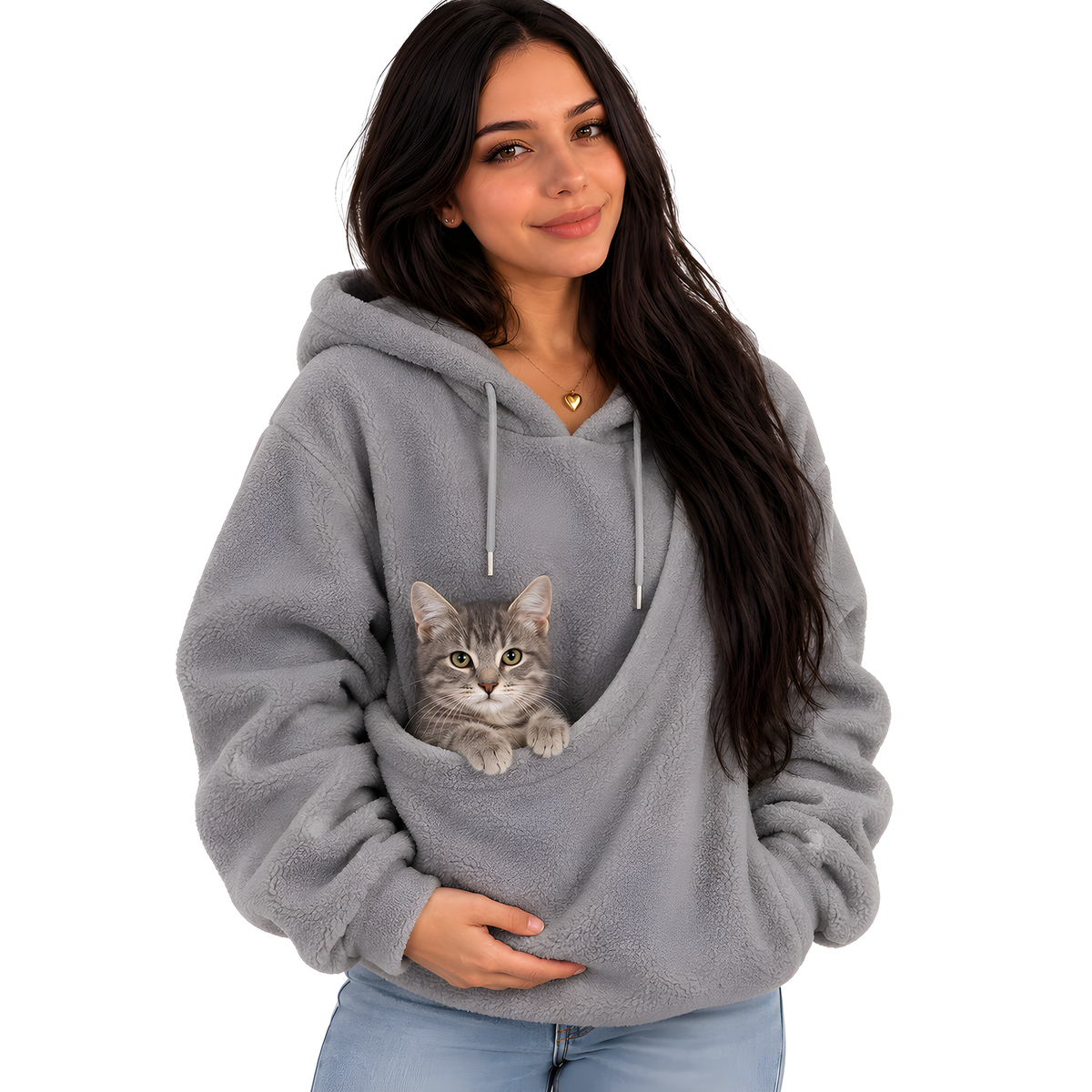 Sudadera canguro para llevar a tu gato