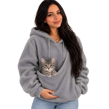 Sudadera canguro para llevar a tu gato