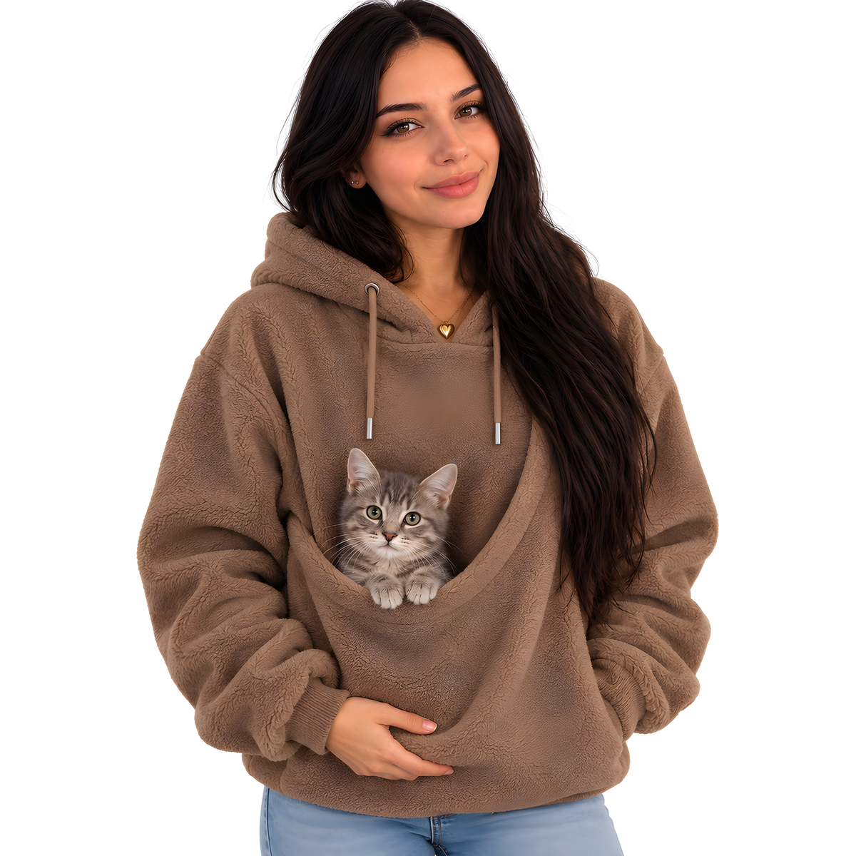 Sudadera canguro para llevar a tu gato