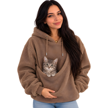 Sudadera canguro para llevar a tu gato